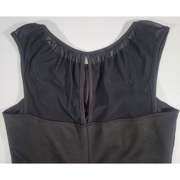 French Kiss Black Peplum Corset Women's Top Size Small Sheer Mesh Open Back - Picture 5 of 7